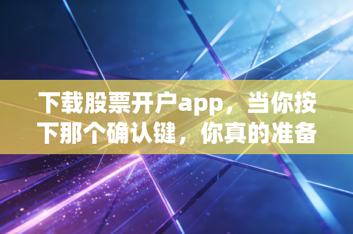 下载股票开户app,当你按下那个确认键,你真的准备好面对这残酷的市场了吗?