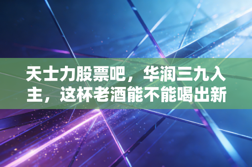 天士力股票吧，华润三九入主，这杯老酒能不能喝出新滋味？