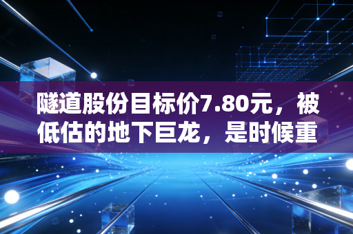 隧道股份目标价7.80元，被低估的地下巨龙，是时候重估这只基建红利股了吗？