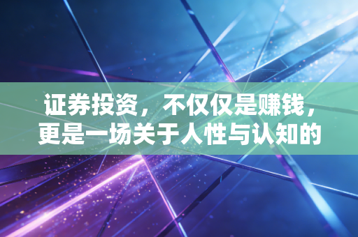 证券投资,不仅仅是赚钱,更是一场关于人性与认知的漫长修行
