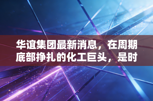 华谊集团最新消息，在周期底部挣扎的化工巨头，是时候抄底还是继续观望？