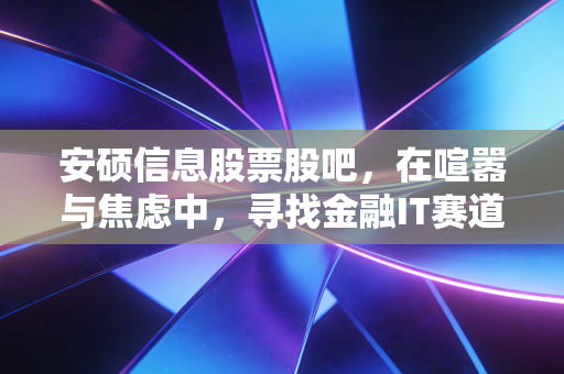 安硕信息股票股吧，在喧嚣与焦虑中，寻找金融IT赛道的真实价值锚点