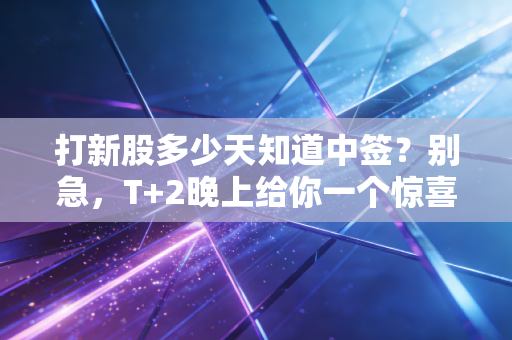打新股多少天知道中签？别急，T+2晚上给你一个惊喜（或惊吓）