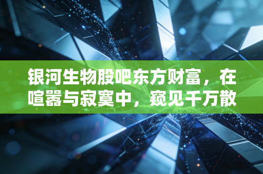 银河生物股吧东方财富，在喧嚣与寂寞中，窥见千万散户的投资悲欢
