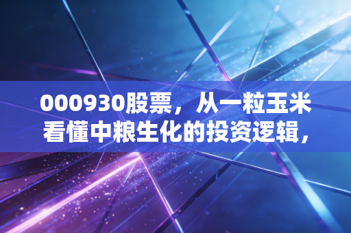 000930股票，从一粒玉米看懂中粮生化的投资逻辑，这不仅仅是一支周期股