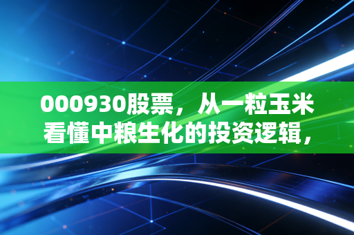 000930股票,从一粒玉米看懂中粮生化的投资逻辑,这不仅仅是一支周期股