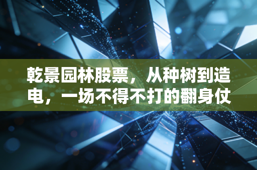乾景园林股票,从种树到造电,一场不得不打的翻身仗