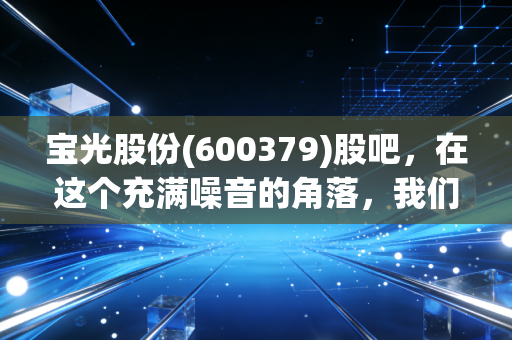 宝光股份(600379)股吧，在这个充满噪音的角落，我们该如何看清这只隐形冠军的真面目？