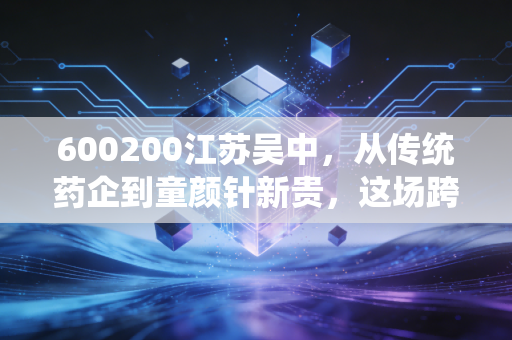 600200江苏吴中,从传统药企到童颜针新贵,这场跨界豪赌你敢跟吗?