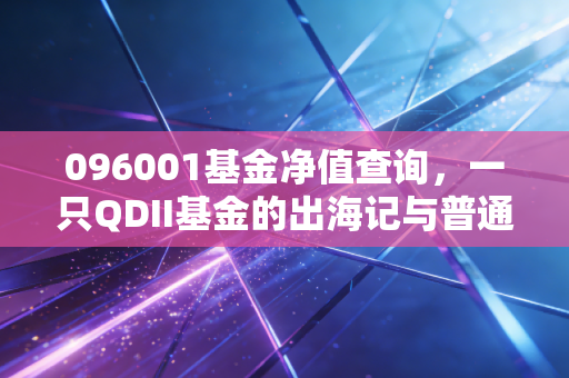 096001基金净值查询，一只QDII基金的出海记与普通投资者的酸甜苦辣