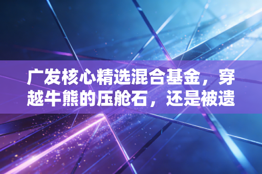广发核心精选混合基金，穿越牛熊的压舱石，还是被遗忘的老将？