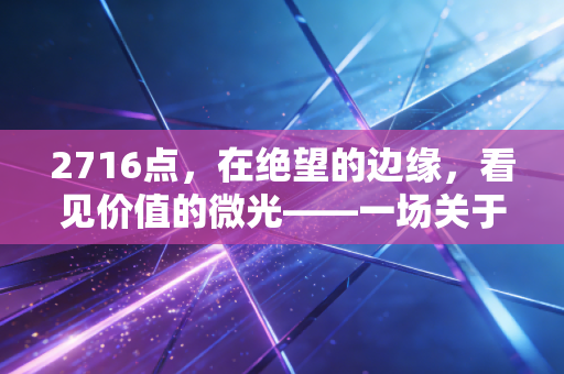 2716点，在绝望的边缘，看见价值的微光——一场关于人性与周期的深度对话