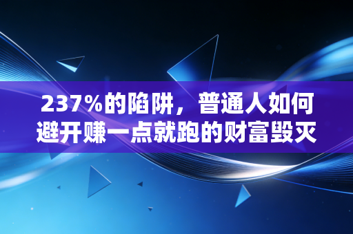 237%的陷阱，普通人如何避开赚一点就跑的财富毁灭之路