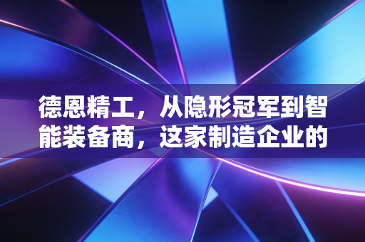 德恩精工，从隐形冠军到智能装备商，这家制造企业的韧性究竟几何？