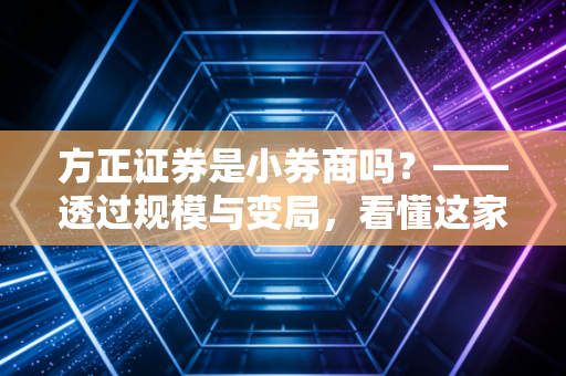 方正证券是小券商吗?——透过规模与变局,看懂这家腰部券商的突围战