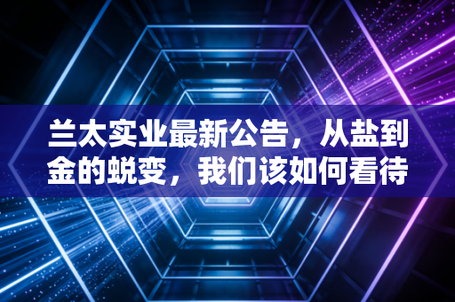 兰太实业最新公告，从盐到金的蜕变，我们该如何看待这只化工白马的下半场？