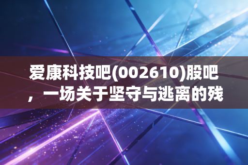 爱康科技吧(002610)股吧，一场关于坚守与逃离的残酷博弈，谁在为1元退市买单？