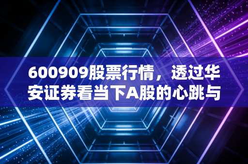 600909股票行情，透过华安证券看当下A股的心跳与未来