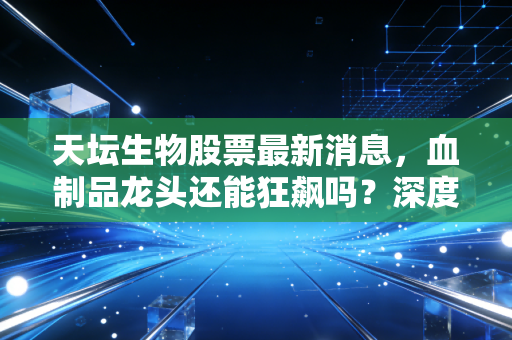 天坛生物股票最新消息,血制品龙头还能狂飙吗?深度解析背后的投资逻辑与隐忧