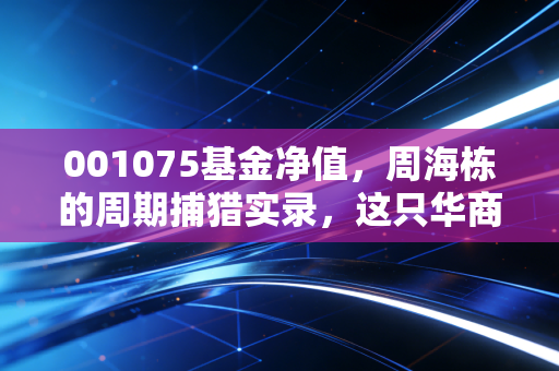 001075基金净值，周海栋的周期捕猎实录，这只华商优势行业还能持有吗？