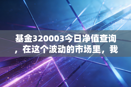 基金320003今日净值查询，在这个波动的市场里，我们该如何面对老牌基金的起伏？