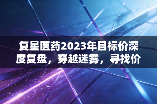 复星医药2023年目标价深度复盘，穿越迷雾，寻找价值洼地的真实坐标