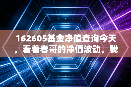 162605基金净值查询今天，看着春哥的净值波动，我们该如何安放那颗焦虑的心？