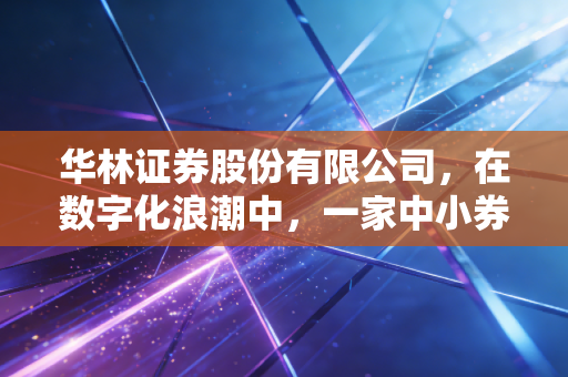 华林证券股份有限公司,在数字化浪潮中,一家中小券商的突围、野心与焦虑