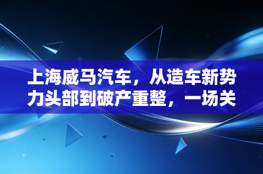 上海威马汽车，从造车新势力头部到破产重整，一场关于资本与信任的残酷大戏