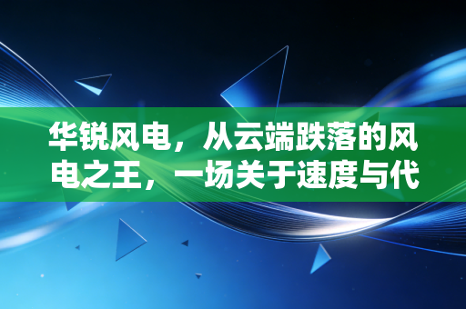 华锐风电，从云端跌落的风电之王，一场关于速度与代价的深刻反思
