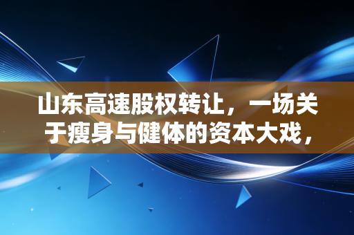 山东高速股权转让,一场关于瘦身与健体的资本大戏,我们该如何看懂?