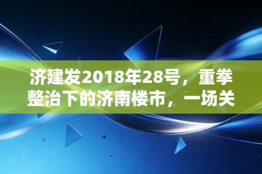 济建发2018年28号，重拳整治下的济南楼市，一场关于双合同与捆绑销售的终结战