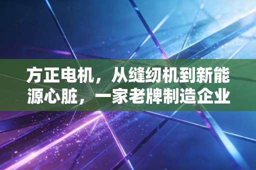 方正电机，从缝纫机到新能源心脏，一家老牌制造企业的绝地反击