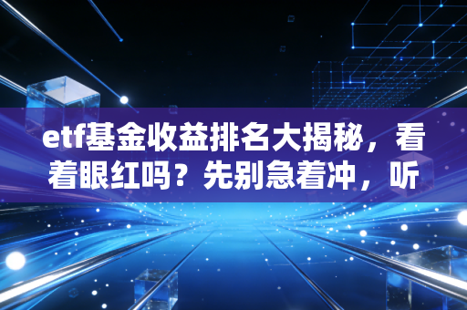 etf基金收益排名大揭秘，看着眼红吗？先别急着冲，听我聊聊背后的真相