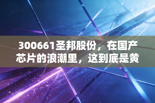 300661圣邦股份，在国产芯片的浪潮里，这到底是黄金坑还是接盘侠？