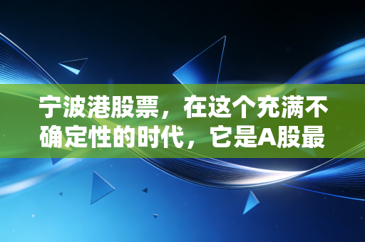 宁波港股票,在这个充满不确定性的时代,它是A股最让人放心的压舱石吗?
