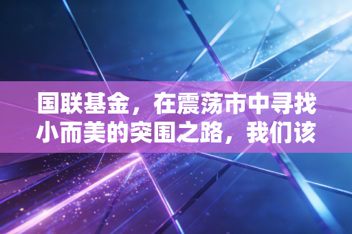 国联基金,在震荡市中寻找小而美的突围之路,我们该如何信任一家基金公司?