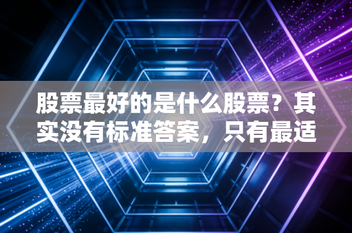 股票最好的是什么股票？其实没有标准答案，只有最适合你的那一支