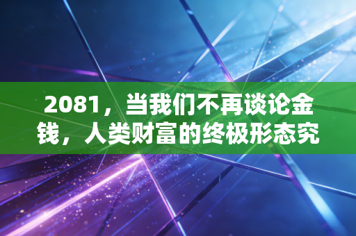 2081，当我们不再谈论金钱，人类财富的终极形态究竟是什么？