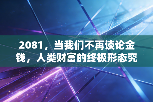 2081，当我们不再谈论金钱，人类财富的终极形态究竟是什么？