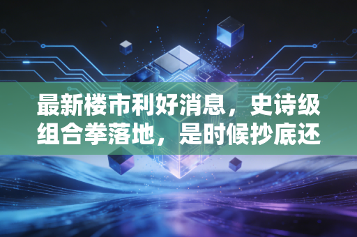 最新楼市利好消息,史诗级组合拳落地,是时候抄底还是再等等?