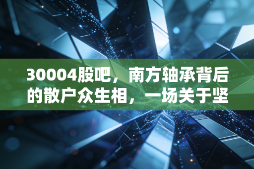 30004股吧，南方轴承背后的散户众生相，一场关于坚守与博弈的修罗场