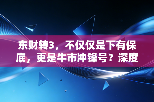 东财转3，不仅仅是下有保底，更是牛市冲锋号？深度拆解这只金融科技航母的投资逻辑