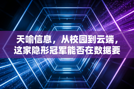 天喻信息,从校园到云端,这家隐形冠军能否在数据要素时代迎来第二春?