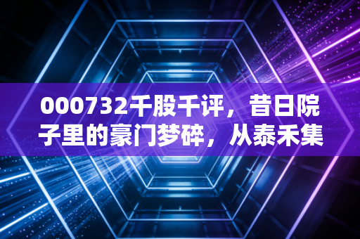 000732千股千评，昔日院子里的豪门梦碎，从泰禾集团的退市启示录看散户投资的残酷真相
