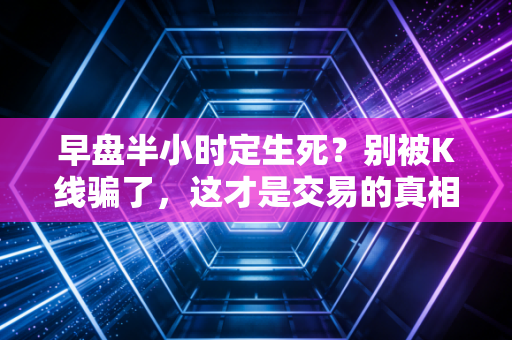 早盘半小时定生死?别被K线骗了,这才是交易的真相!