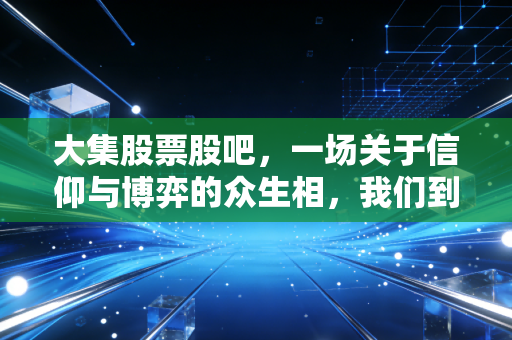 大集股票股吧,一场关于信仰与博弈的众生相,我们到底在期待什么?