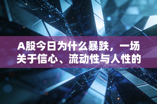 A股今日为什么暴跌,一场关于信心、流动性与人性的压力测试