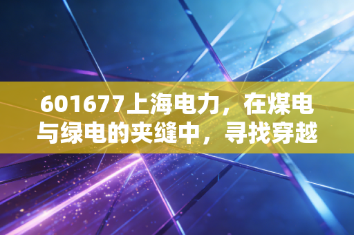 601677上海电力，在煤电与绿电的夹缝中，寻找穿越周期的长跑者