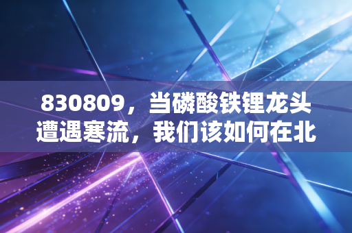 830809,当磷酸铁锂龙头遭遇寒流,我们该如何在北交所生存?